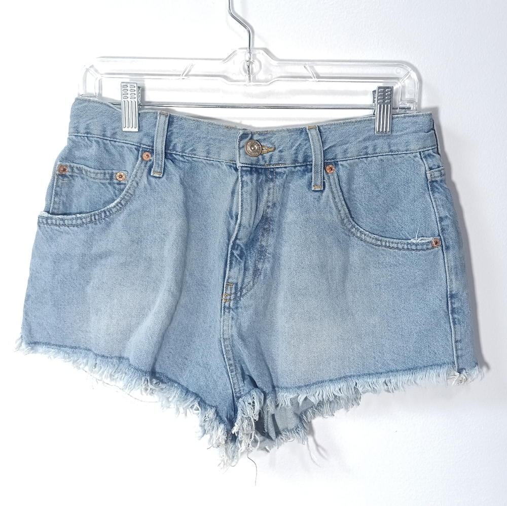 BDG Urban Outfitters checky jean shorts Cut Offs Size 29 - Picture 3 of 8